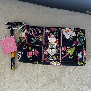 Vera Bradley Pushlock Wristlet Ribbons